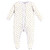 Hudson Baby Cotton Sleep and Play, Bodysuit and Bandana Bib Set, Latte