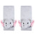 Hudson Baby Car Seat Insert and Strap Covers, Pretty Elephant