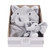 Hudson Baby Plush Bathrobe and Toy Set, Gray Elephant