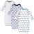 Hudson Baby Boy Cotton Gowns, Whales/Anchor, 3-Pack, 0-6 Months