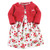 Hudson Baby Girl Dress and Cardigan Set, Strawberries