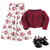 Hudson Baby Cotton Dress, Cardigan and Shoe Set, Rose