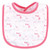 Luvable Friends Cotton Terry Bibs, Girl Elephant Damask