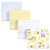 Hudson Baby Cotton Flannel Receiving Blankets, Lemons