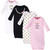 Hudson Baby Girl Cotton Gowns, Princess, 4-Pack, 0-6 Months