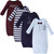 Little Treasure Boy Cotton Gowns, Genius, 4-Pack, 0-6 Months