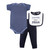 Little Treasure Bodysuit, Pant and Bib, Handsome Fella
