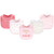 Little Treasure Girl Cotton Drooler Bibs, 5-Pack, Sparkling