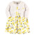 Hudson Baby Girl Toddler Dress and Cardigan Set, Lemons