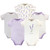 Touched by Nature Organic Cotton Bodysuits, Lavender