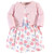 Touched By Nature Girl Organic Cotton Dress and Cardigan Set, Pink Rose