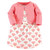 Touched By Nature Girl Organic Cotton Dress and Cardigan Set, Tulip