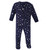 Hudson Baby Cotton Sleep and Play, Navy Stars Moons