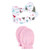 Hudson Baby Cotton Headband and Scratch Mitten Set, Sparkle Trees