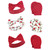 Hudson Baby Cotton Headband and Scratch Mitten Set, Holly