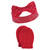 Hudson Baby Cotton Headband and Scratch Mitten Set, Holly