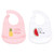 Hudson Baby Girl Waterproof, Easy Wipe, Silicone Bib with Pocket, Fruits, One Size