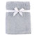 Hudson Baby Boy and Girl Plush Waffle Blanket, Gray