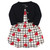 Touched By Nature Girl Toddler Organic Cotton Dress and Cardigan, Black and Red Heart
