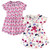 Touched By Nature Girl Organic Cotton Dress 2-Pack, Pink Botanical