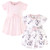 Touched By Nature Girl Toddler Organic Cotton Dress 2-Pack, Wild Flowers