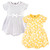 Hudson Baby Girl Toddler Dress 2-Pack, Yellow Daisy