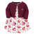 Hudson Baby Girl Dress and Cardigan, Fall Floral