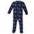 Hudson Baby Fleece Sleep and Play, Navy Snowman