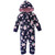 Hudson Baby Fleece Jumpsuits, Coveralls, and Playsuits, Navy Rose Baby