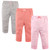 Luvable Friends Girl Cotton Tapered Ankle Pants, Light Pink Stripes