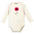 Touched By Nature Organic Cotton Long-Sleeve Bodysuits, Poppy