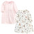 Hudson Baby Girl Long Sleeve Dress 2-Pack, Enchanted Forest