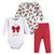 Hudson Baby Girl 2 Bodysuit and Pants, 3-Piece Set, Best Gift