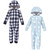 Hudson Baby Boy Toddler Fleece Jumpsuits 2pk, Polar Bear