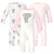 Touched by Nature Organic Cotton Coveralls, Girl Elephant