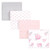 Hudson Baby Girl Flannel Receiving Blankets 4pk, Pink Floral, One Size