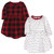 Hudson Baby Girl Toddler Long Sleeve Dress 2pk, Classic Holiday