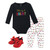 Hudson Baby Cotton Bodysuit, Pant and Shoe Set, Merry & Bright