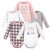 Hudson Baby Cotton Long-Sleeve Bodysuits, Girl Baby Bear 5-Pack