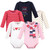 Little Treasure Girl Long Sleeve Bodysuits 5pk, Cozy Scarf