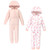 Hudson Baby Girl Toddler Fleece Jumpsuits 2pk, Pink Unicorn