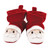 Hudson Baby Boy and Girl Holiday Fleece Booties, Santa