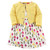 Luvable Friends Dress and Cardigan Set, Tulips
