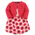 Touched By Nature Girl Toddler Organic Cotton Dress and Cardigan Set, Poppy