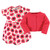Touched by Nature Toddler Organic Cotton Dress and Cardigan Set, Poppy