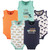 Hudson Baby Boy Sleeveless Cotton Bodysuits 5-Pack, Surf Car
