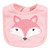 Hudson Baby Cotton Bib and Headband or Caps Set, Miss Fox