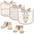 Hudson Baby Cotton Bib and Sock Set, Giraffe