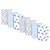 Hudson Baby Cotton Flannel Burp Cloths, Narwhal