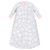 Hudson Baby Long-Sleeve Fleece Sleeping Bag, Gray Pink Snowflake